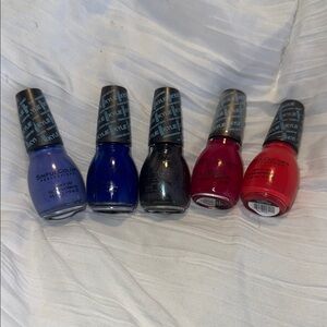 Kylie Sinful Nail Polish Set - Purple, Blue, Black, Red